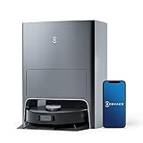 ECOVACS DEEBOT X1 Omni Robot Vacuum and Mop Combo with Self-Emptying, Auto-Wash, Auto-Refill and Auto-Hot Air Drying, 5000Pa Suction, AIVI 3D Obstacle Avoidance, Built-in YIKO Voice Assistant, Black