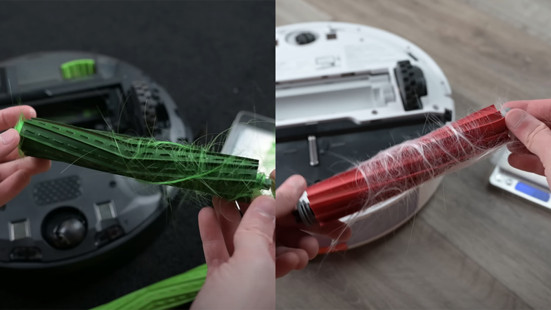 the roomba j7+ resists tangles better