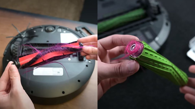 the roomba j7+ resists tangles better