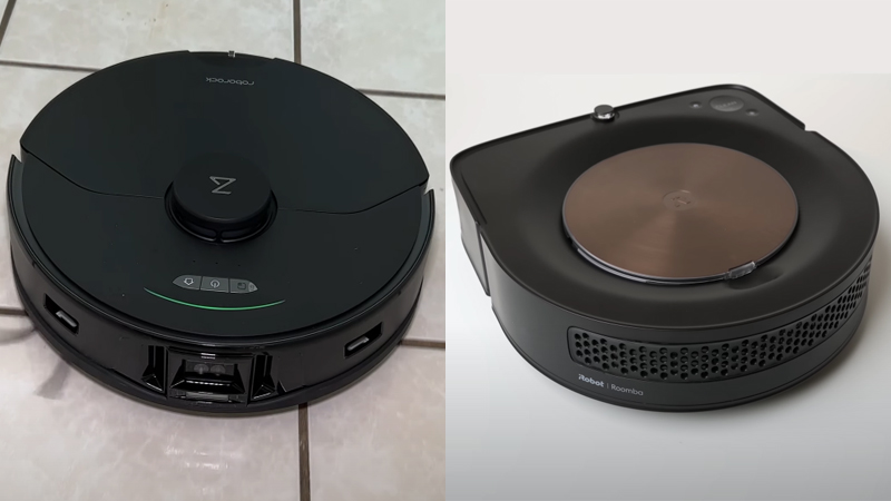 the roomba s9 features a d-shaped frame